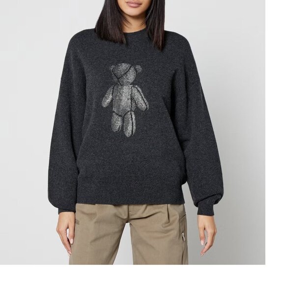 Alexander Wang Beiress Oversized Wool-Blend Sweater - Picture 2 of 9